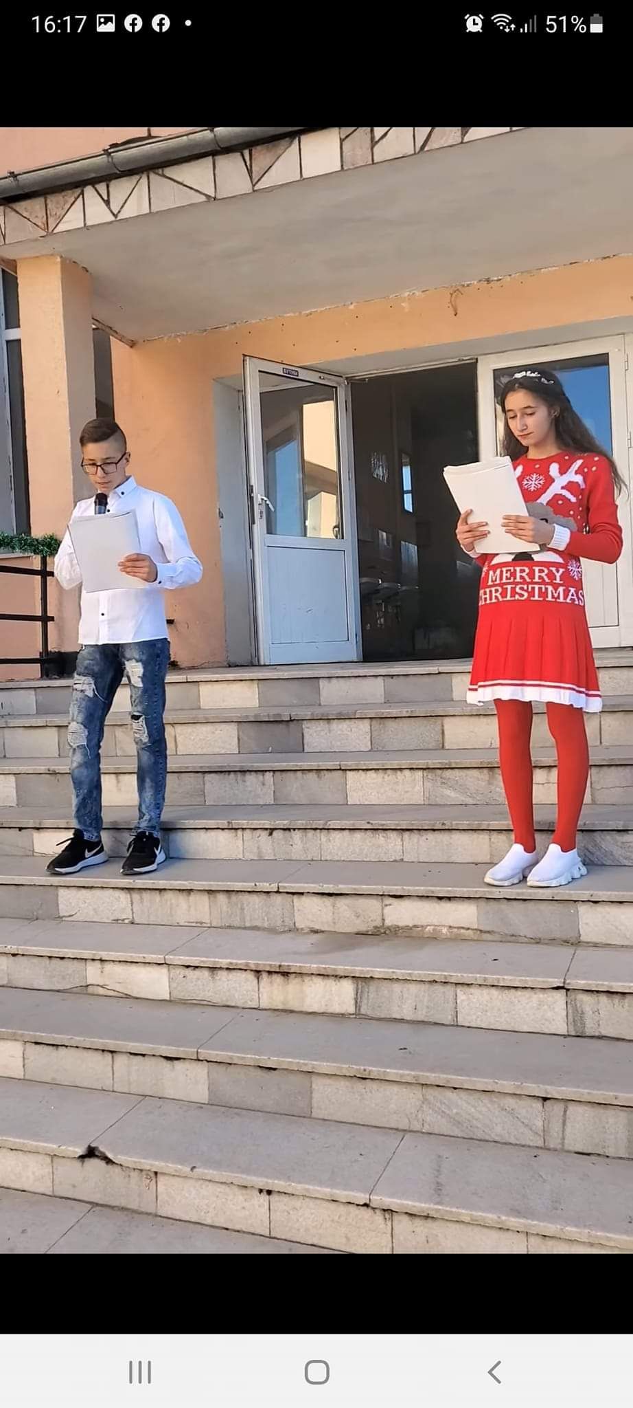 Успяхме да примамим Дядо Коледа - ОУ Васил Левски - Кръстава
